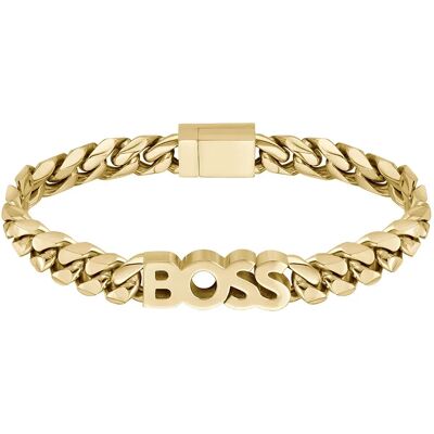 Boss Bracelet 1580505m Gold One Size Homme - Publicité Boss Bracelet 1580505m Gold One Size Homme - Publicité