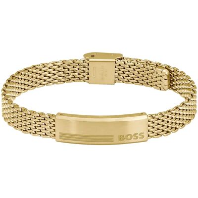 Boss Bracelet 1580610 Gold One Size Homme - Publicité Boss Bracelet 1580610 Gold One Size Homme - Publicité