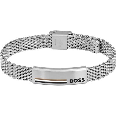 Boss Bracelet 1580611 Silver One Size Homme - Publicité Boss Bracelet 1580611 Silver One Size Homme - Publicité
