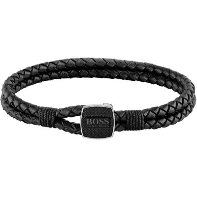 Boss Bracelet 1580047s Black S Homme - Publicité Boss Bracelet 1580047s Black S Homme - Publicité