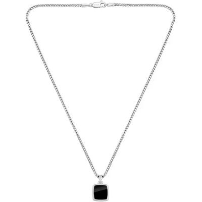 Boss Collier 1580648 Silver / Black One Size Homme - Publicité Boss Collier 1580648 Silver / Black One Size Homme - Publicité