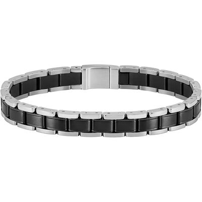 Boss Bracelet 1580665 Silver / Black One Size Homme - Publicité Boss Bracelet 1580665 Silver / Black One Size Homme - Publicité