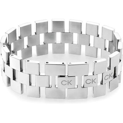 Calvin Klein Bracelet 35000243 Silver One Size Femme - Publicité Calvin Klein Bracelet 35000243 Silver One Size Femme - Publicité