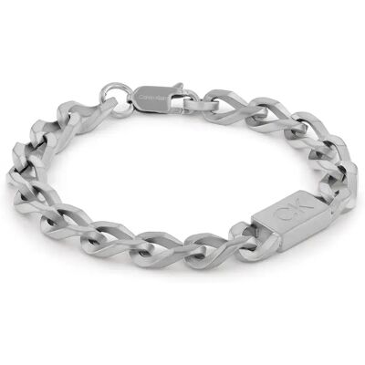Calvin Klein Bracelet 35000254 Silver One Size Homme - Publicité Calvin Klein Bracelet 35000254 Silver One Size Homme - Publicité