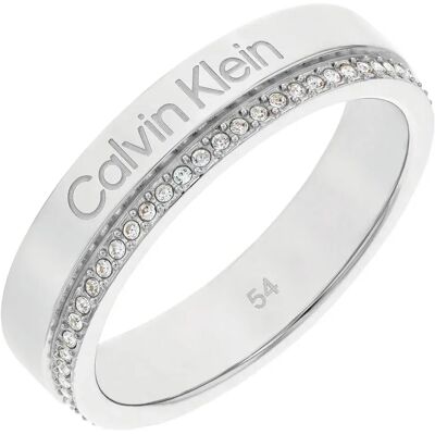 Calvin Klein Bague 35000200 Silver 52 Femme - Publicité Calvin Klein Bague 35000200 Silver 52 Femme - Publicité