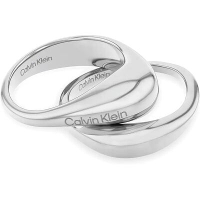 Calvin Klein Bague 35000447 Silver 56 Femme - Publicité Calvin Klein Bague 35000447 Silver 56 Femme - Publicité