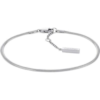 Calvin Klein Bracelet Linked Silver One Size Femme - Publicité Calvin Klein Bracelet Linked Silver One Size Femme - Publicité