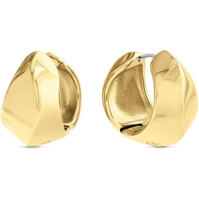 Calvin Klein Boucles D´oreilles Sculpted Gold One Size Femme - Publicité Calvin Klein Boucles D´oreilles Sculpted Gold One Size Femme - Publicité