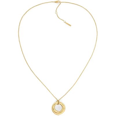 Calvin Klein Collier Spiral Gold One Size Femme - Publicité Calvin Klein Collier Spiral Gold One Size Femme - Publicité