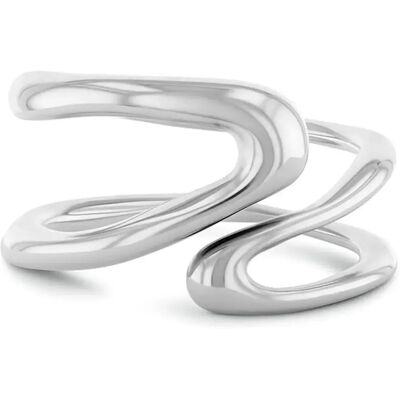 Calvin Klein Bague Statement Links Silver 54 Femme - Publicité Calvin Klein Bague Statement Links Silver 54 Femme - Publicité