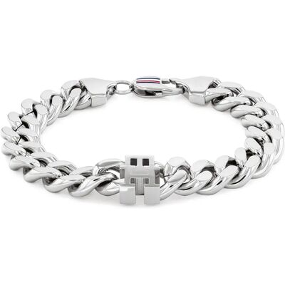 Tommy Hilfiger Bracelet Th85h Silver One Size Homme - Publicité Tommy Hilfiger Bracelet Th85h Silver One Size Homme - Publicité