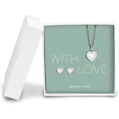 Bering Collier 428-712 Silver / White One Size Femme - Publicité Bering Collier 428-712 Silver / White One Size Femme - Publicité