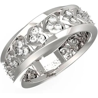 Guess Bague Mon Amour Silver 56 Femme - Publicité Guess Bague Mon Amour Silver 56 Femme - Publicité