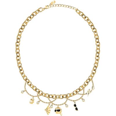 Karl Lagerfeld Collier Klayd01 Silver / Gold / White One Size Femme - Publicité Karl Lagerfeld Collier Klayd01 Silver / Gold / White One Size Femme - Publicité
