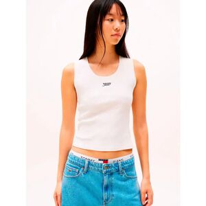 Tommy Hilfiger Débardeur Dw0dw21369 White S Femme - Publicité Tommy Hilfiger Débardeur Dw0dw21369 White S Femme - Publicité