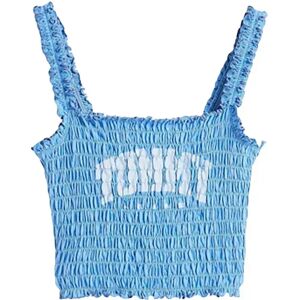 Tommy Hilfiger Débardeur Dw0dw20240 Blue L Femme - Publicité Tommy Hilfiger Débardeur Dw0dw20240 Blue L Femme - Publicité