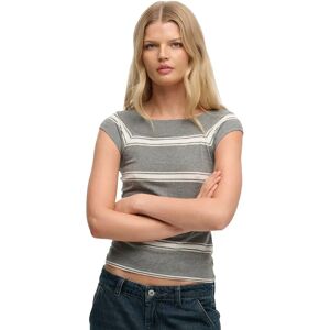 Superdry Haut à Manches Courtes Athletic Off Shoulder Pattern Griffin Grey Marl Stripe S Femme - Publicité Superdry Haut à Manches Courtes Athletic Off Shoulder Pattern Griffin Grey Marl Stripe S Femme - Publicité