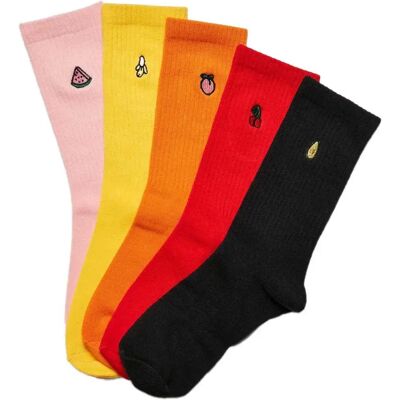 Urban Classics Chaussettes Longues Fruit Embroidery Multicolor EU 35-38 Femme - Publicité Urban Classics Chaussettes Longues Fruit Embroidery Multicolor EU 35-38 Femme - Publicité