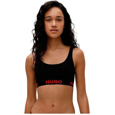 Hugo Soutien-gorge Sporty Logo Bralette Black S Femme - Publicité Hugo Soutien-gorge Sporty Logo Bralette Black S Femme - Publicité