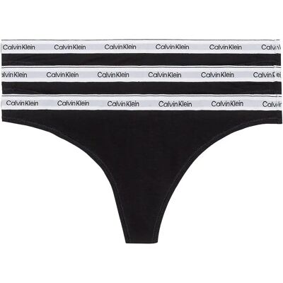 Calvin Klein String 000qd5209e 3 Unités Black / Black / Black S Femme - Publicité Calvin Klein String 000qd5209e 3 Unités Black / Black / Black S Femme - Publicité