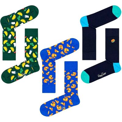 Happy Socks Chaussettes Junk Food 3 Paires Multicolored EU 36-40 Homme,Femme - Publicité Happy Socks Chaussettes Junk Food 3 Paires Multicolored EU 36-40 Homme,Femme - Publicité