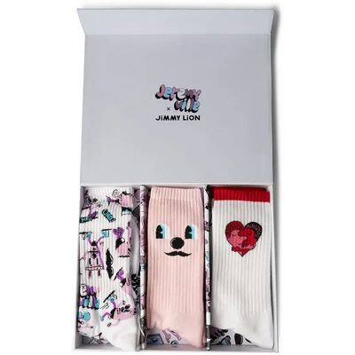 Jimmy Lion Chaussettes Longues Athletic Jeremyvile 3 Paires Multicolor EU 41-46 Homme,Femme - Publicité Jimmy Lion Chaussettes Longues Athletic Jeremyvile 3 Paires Multicolor EU 41-46 Homme,Femme - Publicité