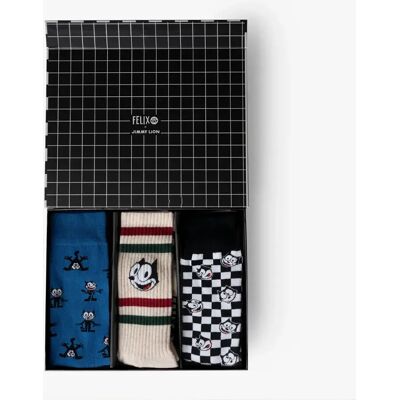 Jimmy Lion Chaussettes Crew Felix The Cat 3 Paires Multicolor EU 41-46 Homme,Femme - Publicité Jimmy Lion Chaussettes Crew Felix The Cat 3 Paires Multicolor EU 41-46 Homme,Femme - Publicité