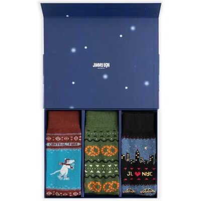 Jimmy Lion Chaussettes Crew Winter In The City 3 Paires Multicolor EU 36-40 Homme,Femme - Publicité Jimmy Lion Chaussettes Crew Winter In The City 3 Paires Multicolor EU 36-40 Homme,Femme - Publicité