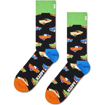 Happy Socks Chaussettes Crew Car Black EU 36-40 - Publicité Happy Socks Chaussettes Crew Car Black EU 36-40 - Publicité