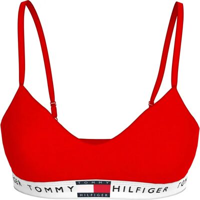 Tommy Hilfiger Soutien-gorge Uw0uw05715 Bralette Push-up Primary Red S Femme - Publicité Tommy Hilfiger Soutien-gorge Uw0uw05715 Bralette Push-up Primary Red S Femme - Publicité