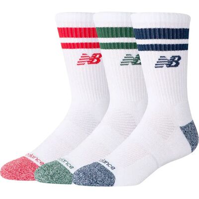 New Balance Chaussettes Crew Active Lifestyle Striped Assorti Assorted 1 Colors EU 35-38 Homme,Femme - Publicité New Balance Chaussettes Crew Active Lifestyle Striped Assorti Assorted 1 Colors EU 35-38 Homme,Femme - Publicité