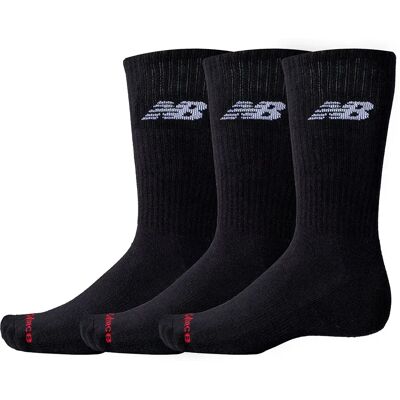 New Balance Chaussettes Crew Everyday 3 Paires Black EU 35-38 - Publicité New Balance Chaussettes Crew Everyday 3 Paires Black EU 35-38 - Publicité