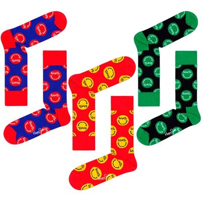 Happy Socks Chaussettes Longues Curti Ball 3 Paires Multicolor EU 36-40 Homme - Publicité Happy Socks Chaussettes Longues Curti Ball 3 Paires Multicolor EU 36-40 Homme - Publicité