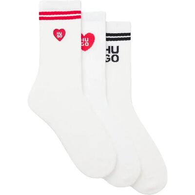 Hugo Chaussettes Crew Love You 10276108 3 Paires White EU 35-38 Femme - Publicité Hugo Chaussettes Crew Love You 10276108 3 Paires White EU 35-38 Femme - Publicité