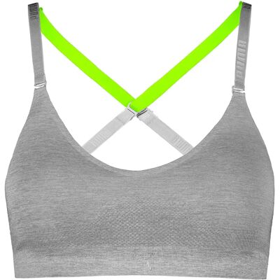 Puma Soutien-gorge 701230460 Triangle Grey Melange L Femme - Publicité Puma Soutien-gorge 701230460 Triangle Grey Melange L Femme - Publicité