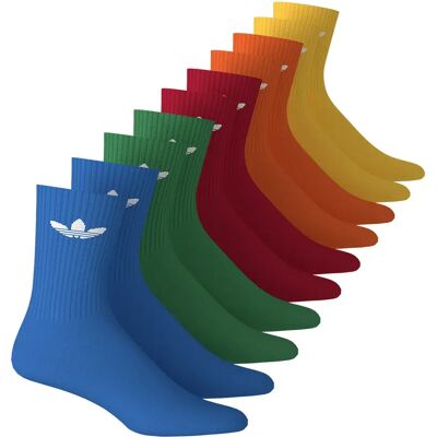 Adidas Originals Chaussettes Crew Og 10 Unités Blue / Green / Better Scarlet EU 43-45 Homme,Femme - Publicité Adidas Originals Chaussettes Crew Og 10 Unités Blue / Green / Better Scarlet EU 43-45 Homme,Femme - Publicité