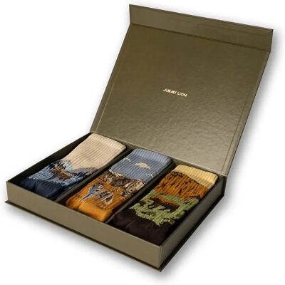 Jimmy Lion Chaussettes Longues Athletic Wild Parks 3 Paires Multicolor EU 41-46 Homme - Publicité Jimmy Lion Chaussettes Longues Athletic Wild Parks 3 Paires Multicolor EU 41-46 Homme - Publicité