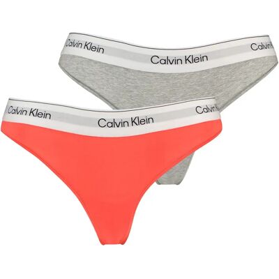 Calvin Klein String Lv00qf8834 2 Unités Punch Pink / Grey Heather S Femme - Publicité Calvin Klein String Lv00qf8834 2 Unités Punch Pink / Grey Heather S Femme - Publicité