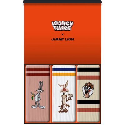 Jimmy Lion Chaussettes Longues Looney Tunes 3 Paires Pink / White / Beige EU 41-46 Homme,Femme - Publicité Jimmy Lion Chaussettes Longues Looney Tunes 3 Paires Pink / White / Beige EU 41-46 Homme,Femme - Publicité