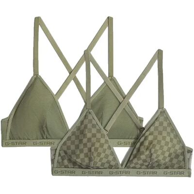 G-star Soutien-gorge D29446-01 Bralette 2 Unités Oil Green S Femme - Publicité G-star Soutien-gorge D29446-01 Bralette 2 Unités Oil Green S Femme - Publicité
