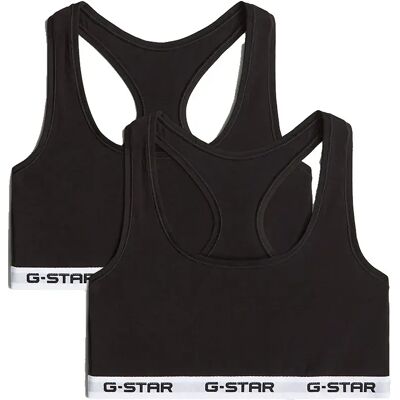 G-star Soutien-gorge D29409-01 Racerback Bralette 2 Unités Black L Femme - Publicité G-star Soutien-gorge D29409-01 Racerback Bralette 2 Unités Black L Femme - Publicité