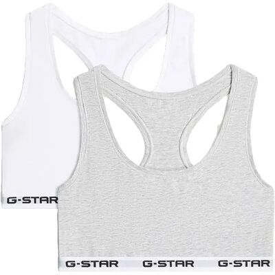 G-star Soutien-gorge D29409-01 Racerback Bralette 2 Unités Multi 2XL Femme - Publicité G-star Soutien-gorge D29409-01 Racerback Bralette 2 Unités Multi 2XL Femme - Publicité
