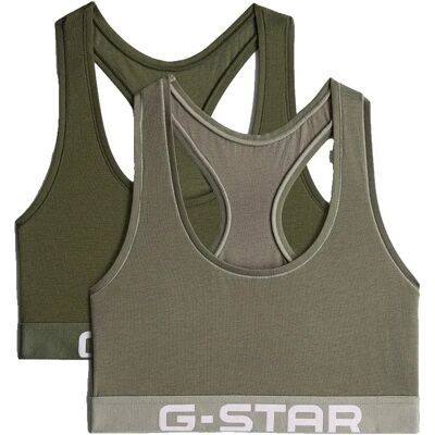 G-star Soutien-gorge D29432-01 Racerback Bralette 2 Unités Multicolor 3 L Femme - Publicité G-star Soutien-gorge D29432-01 Racerback Bralette 2 Unités Multicolor 3 L Femme - Publicité