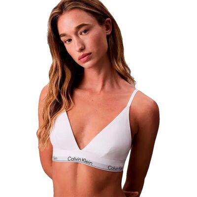 Calvin Klein Soutien-gorge Lv00qf8508 Triangle White XS Femme - Publicité Calvin Klein Soutien-gorge Lv00qf8508 Triangle White XS Femme - Publicité