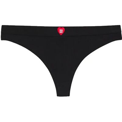 Hugo String Heart 10251623 Black S Femme - Publicité Hugo String Heart 10251623 Black S Femme - Publicité