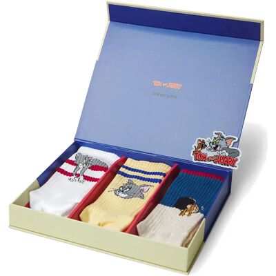 Jimmy Lion Chaussettes Longues Athletic Tom And Jerry 3 Paires Multicolor EU 41-46 Homme,Femme - Publicité Jimmy Lion Chaussettes Longues Athletic Tom And Jerry 3 Paires Multicolor EU 41-46 Homme,Femme - Publicité