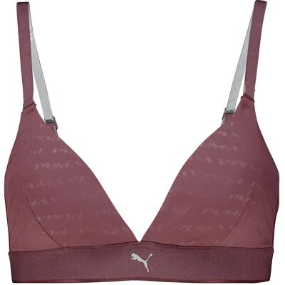 Puma Soutien-gorge Embossed Logo Triangle Rich Cocoa M Femme - Publicité Puma Soutien-gorge Embossed Logo Triangle Rich Cocoa M Femme - Publicité