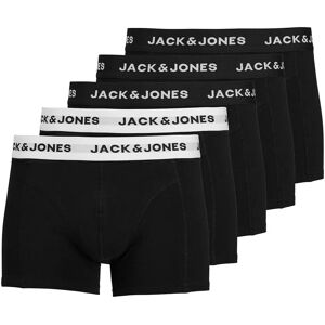Jack & Jones Boxers Solid 5 Unités Black / Detail Black / White Wb M Homme - Publicité Jack & Jones Boxers Solid 5 Unités Black / Detail Black / White Wb M Homme - Publicité