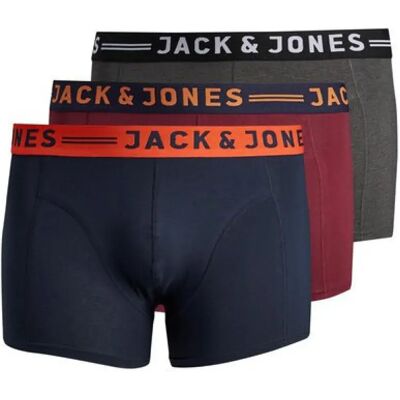 Jack & Jones Boxers Lichfield Trunk Plus Size 3 Unités Burgundy 4XL Homme - Publicité Jack & Jones Boxers Lichfield Trunk Plus Size 3 Unités Burgundy 4XL Homme - Publicité