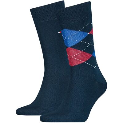 Tommy Hilfiger Chaussettes Check 2 Paires Tommy Original EU 47-49 - Publicité Tommy Hilfiger Chaussettes Check 2 Paires Tommy Original EU 47-49 - Publicité